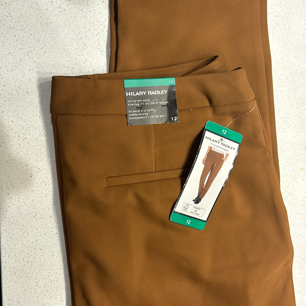Hilary Radley Pull on Pants - Caramel